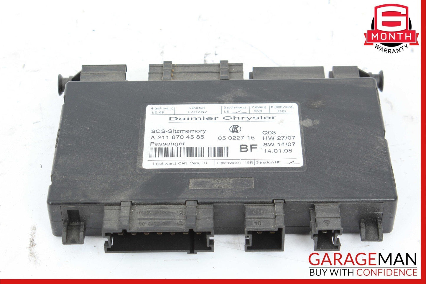 03-12 Mercedes X164 GL450 GL550 Front Right Seat Control Module 2118704585 OEM