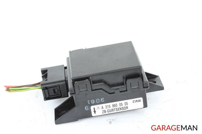 00-11 MERCEDES R230 SL500 SEATBELT SEAT BELT TENSION SENSOR MODULE OEM