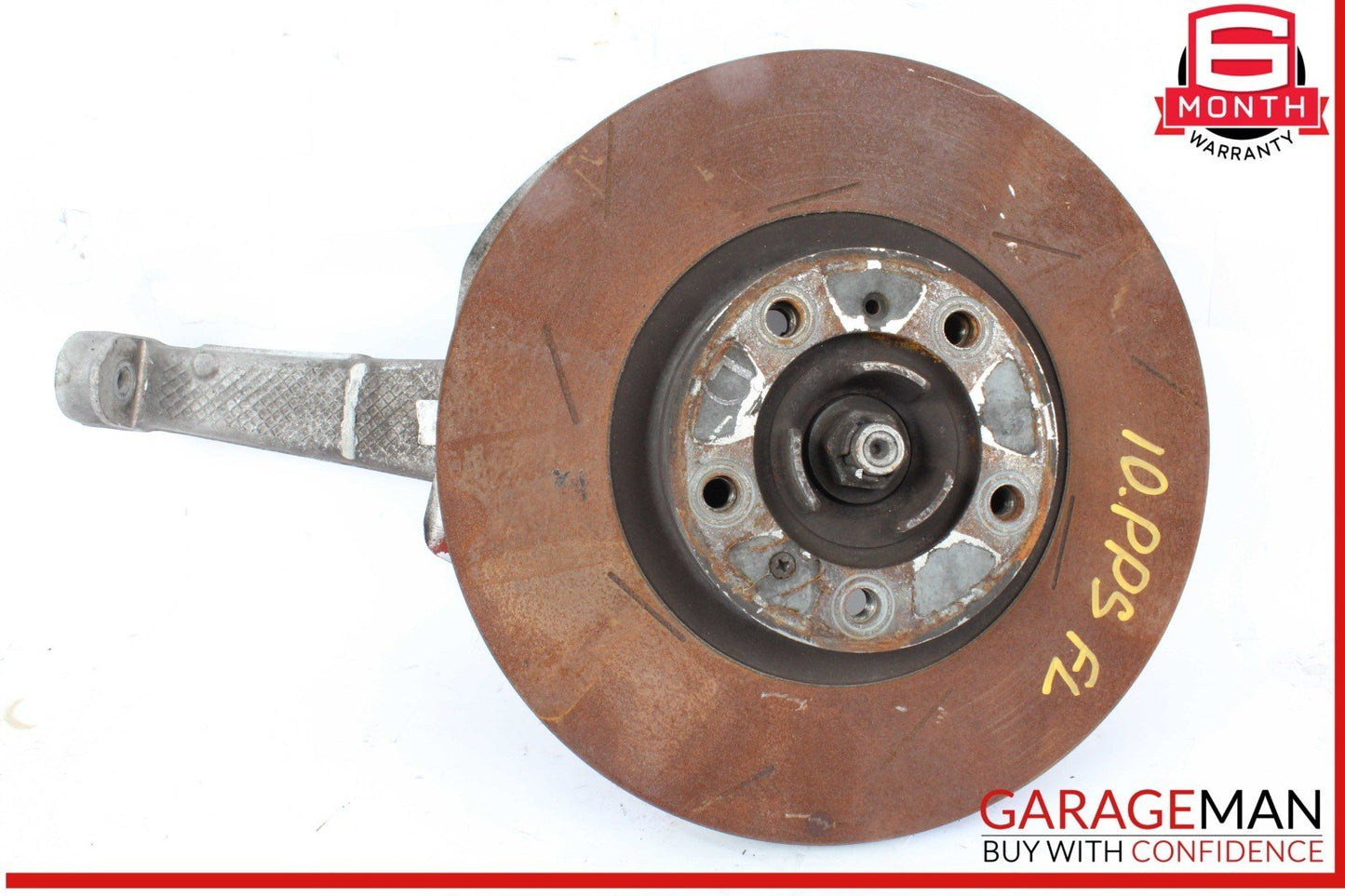 10-16 Porsche Panamera 970 Front Left Side Spindle Knuckle w/ Rotor Disc OEM