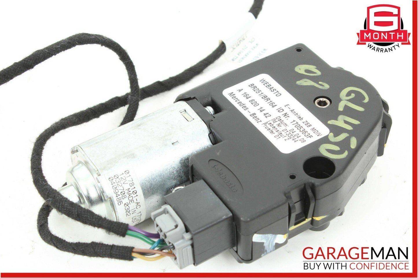 06-12 Mercedes X164 GL450 Panoramic Sunroof Sun Roof Motor 1648201442 OEM
