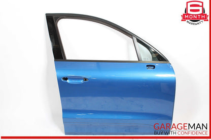 15-24 Porsche Macan 95B Front Right Passenger Side Door Shell Blue OEM