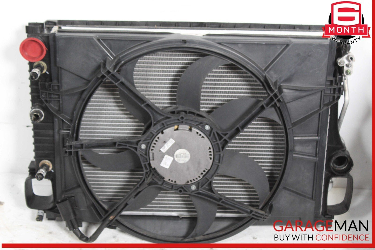 07-09 Mercedes W221 S550 Engine Cooling Radiator AC A/C Condenser Assembly OEM