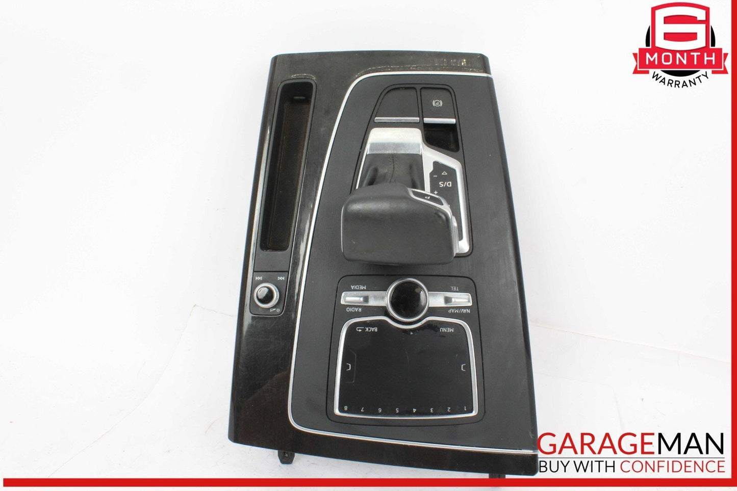 18-20 Audi Q5 Front Center Console Gear Shifter Selector Switch Trim OEM
