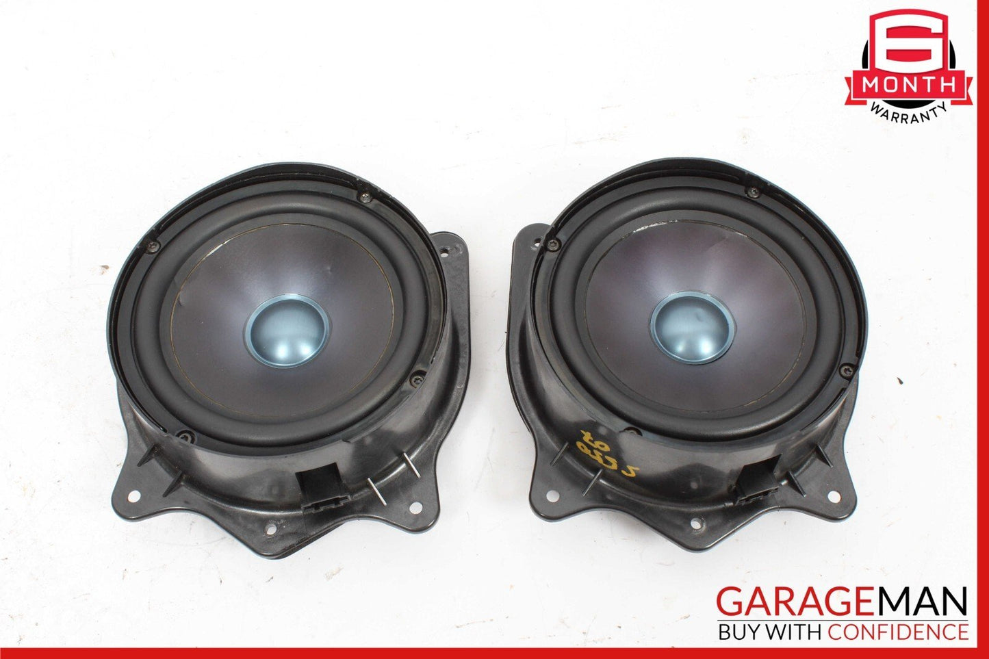 07-09 Mercedes W221 S550 Rear Left & Right Door Audio Sound Speakers Set of 2 Pc