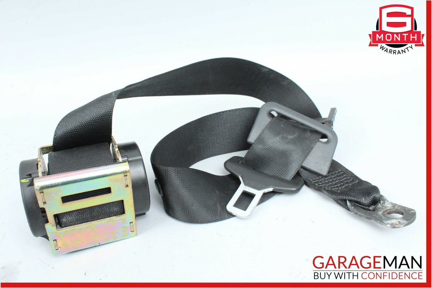 03-06 Mercedes W211 E320 E500 Rear Center Seatbelt Seat Belt Retractor Black OEM