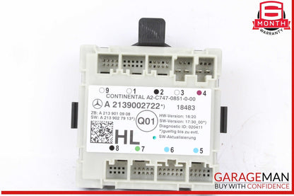 19-23 Mercedes W205 C300 C350 Rear Left Driver Side Door Control Module Unit OEM