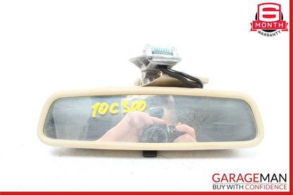 08-14 Mercedes W204 C300 C350 Top Upper Rear View Mirror Assembly Beige OEM