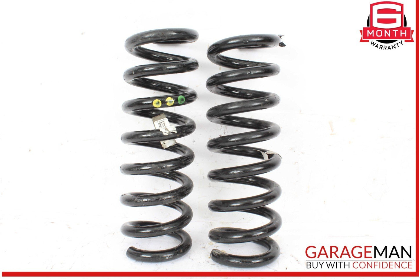 14-17 Maserati Ghibli Rear Right & Left Suspension Coil Spring Absorber Set OEM