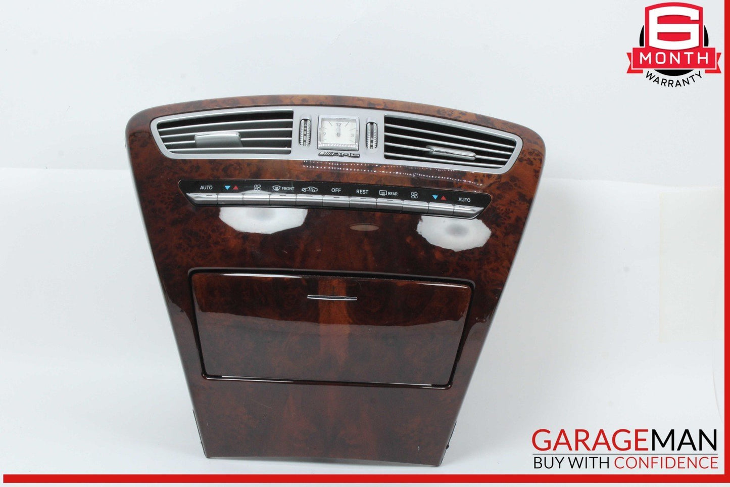 07-14 Mercedes W216 CL65 AMG Front Center Dash AC Control Panel w/ Clock OEM