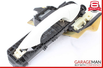 10-13 Mercedes W212 E350 E550 Rear Right Side Exterior Door Handle White OEM