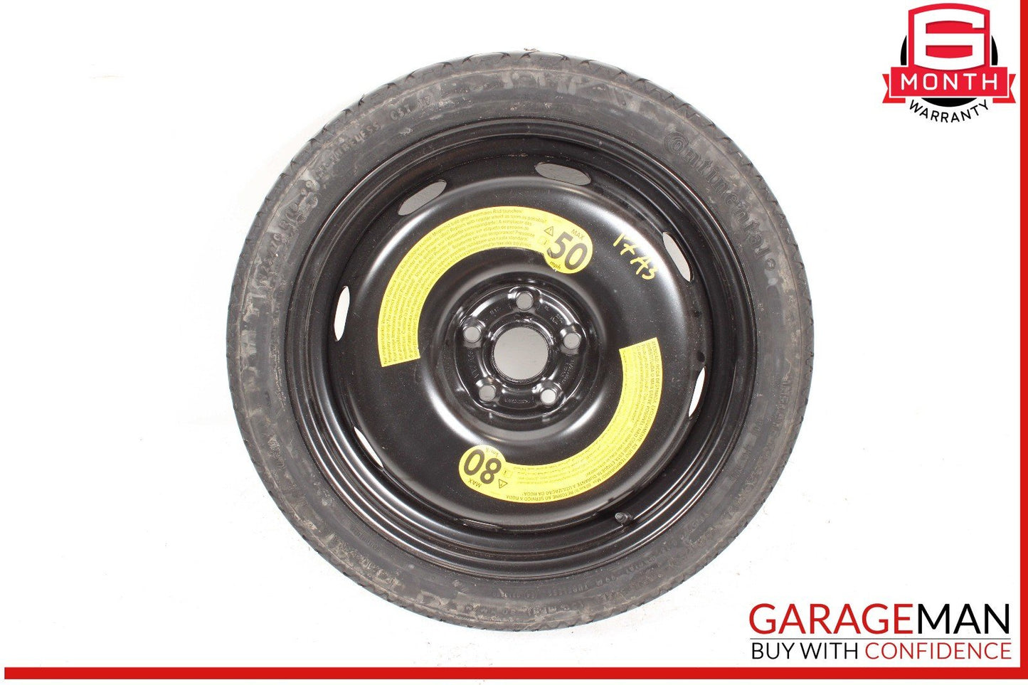 15-20 Audi A3 Emergency Spare Tire Wheel T125/70 R18 OEM