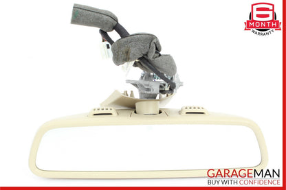 10-16 Mercedes W204 C250 E350 Top Upper Interior Rear View Mirror Beige OEM