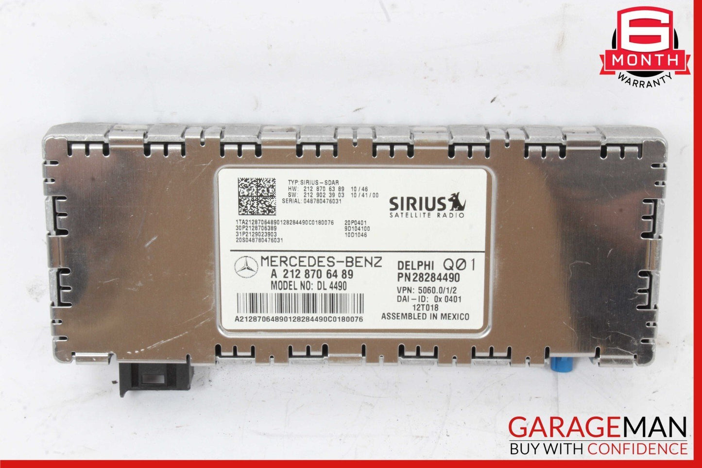10-17 Mercedes W212 E350 E250 C300 Sirius Satellite Radio Receiver Module Unit
