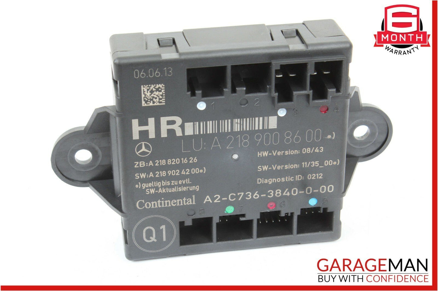 14-16 Mercedes W212 E350 CLS350 Rear Right Door Control Module 2189008600 OEM