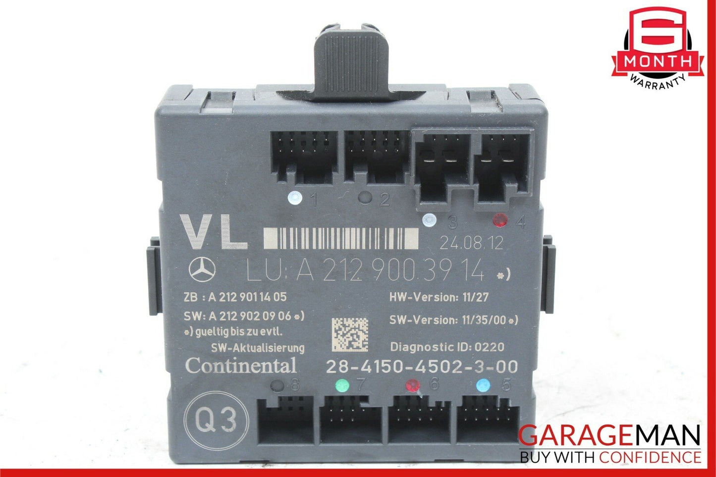 08-18 Mercedes W204 C250 SLK250 E400 Front Left Side Door Control Module OEM