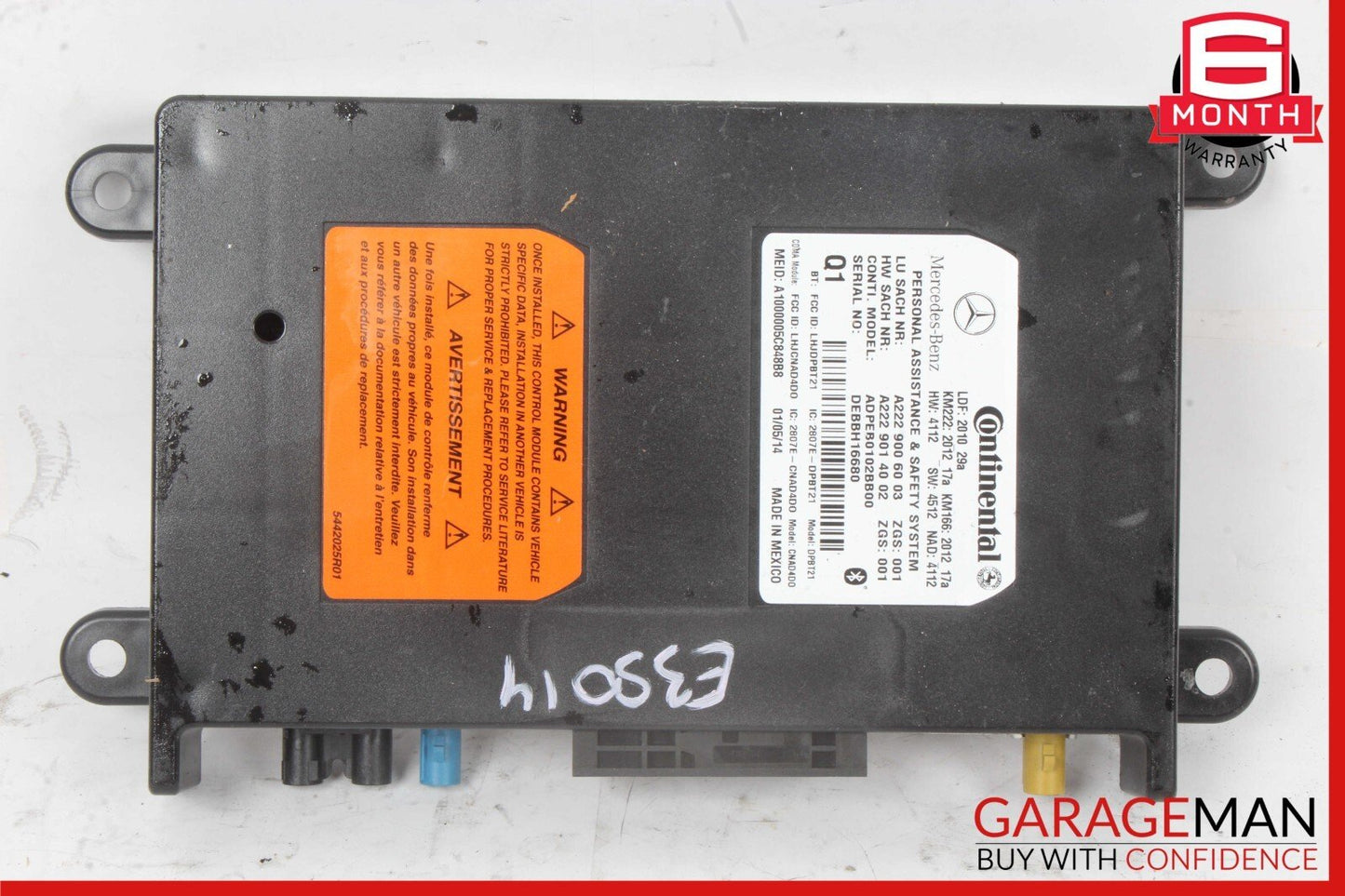 10-20 Mercedes W207 E350 C250 GLA250 SL400 Communication Control Module Unit OEM