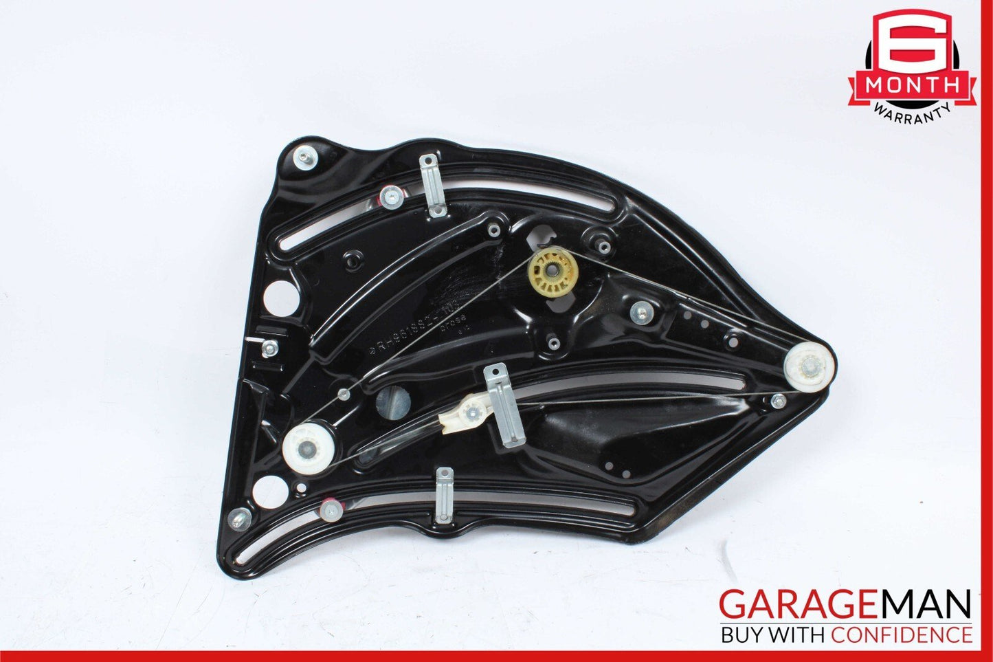 10-16 Mercedes W207 E350 Coupe Rear Right Door Regulator Window Frame w/o Motor