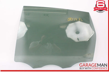 11-18 Porsche Cayenne 958 Rear Left Driver Side Door Window Glass OEM