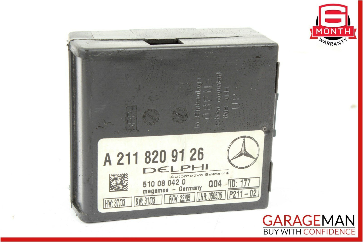 01-08 Mercedes W203 C230 SL500 CLK320 Anti Theft Alarm Control Module OEM