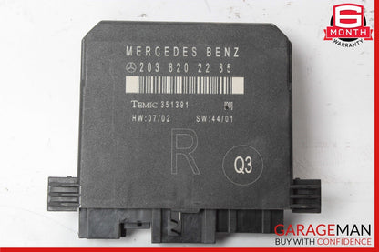 01-07 Mercedes-Benz C320 W203 Right Rear Door Control Module 2038202285 OEM