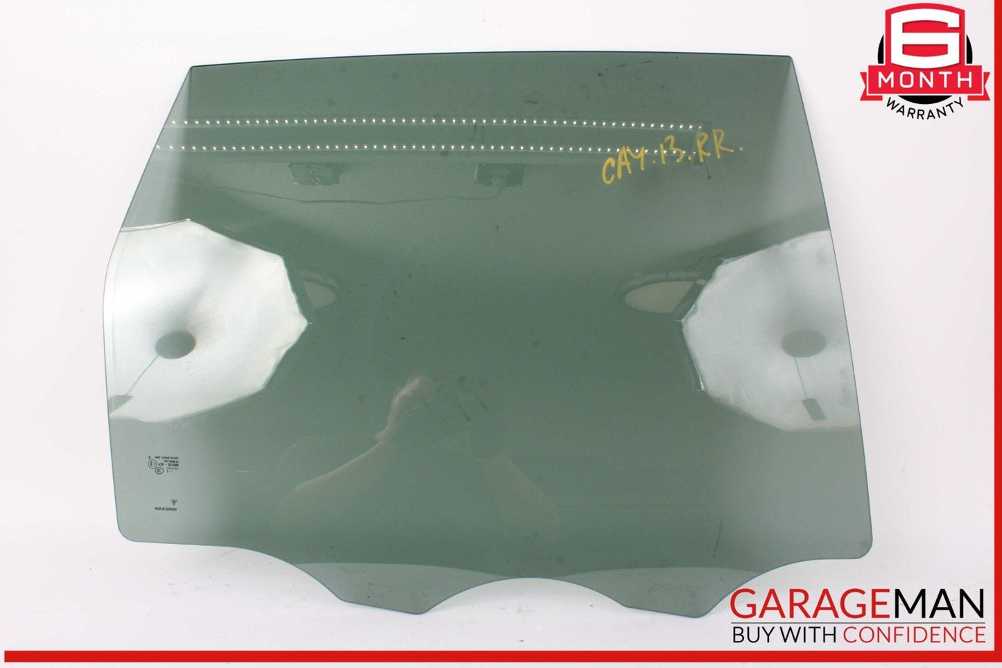 11-18 Porsche Cayenne 958 Rear Right Passenger Side Door Window Glass OEM