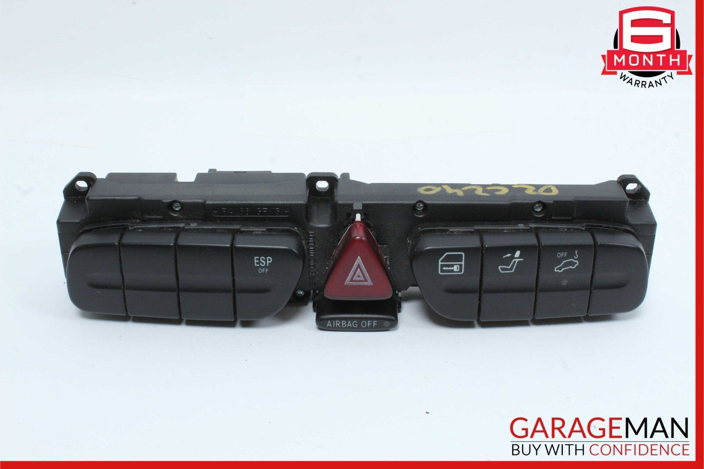 01-04 Mercedes W203 C240 Dashboard Dash Hazard Light Control Switch Panel OEM