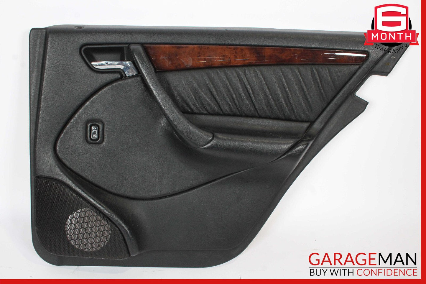 98-00 Mercedes W202 C230 Rear Right Side Interior Door Panel Black OEM