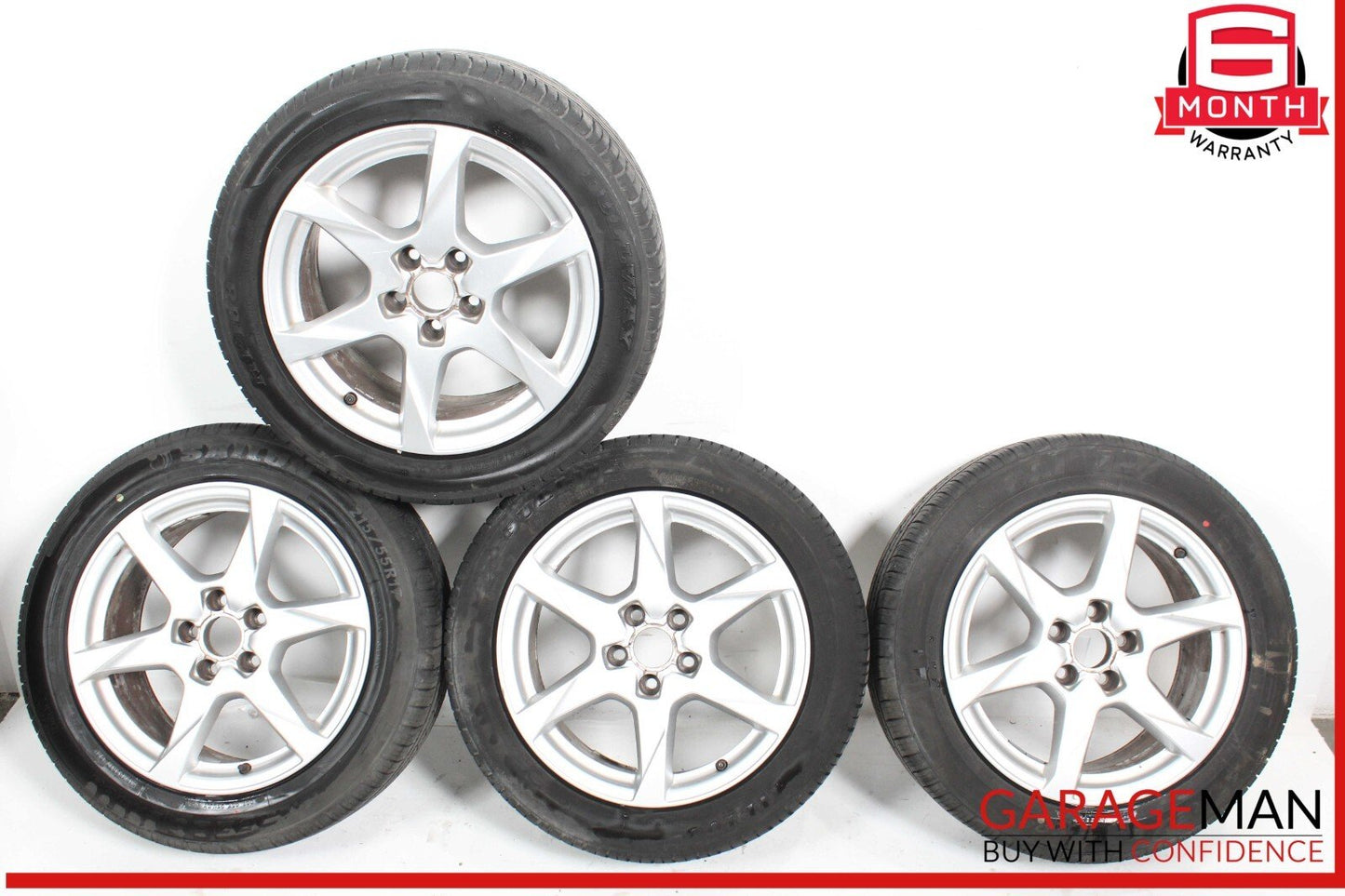 09-11 Audi A4 Complete Wheel Tire Rim Set of 4 Pc 7.5 x 17 OEM