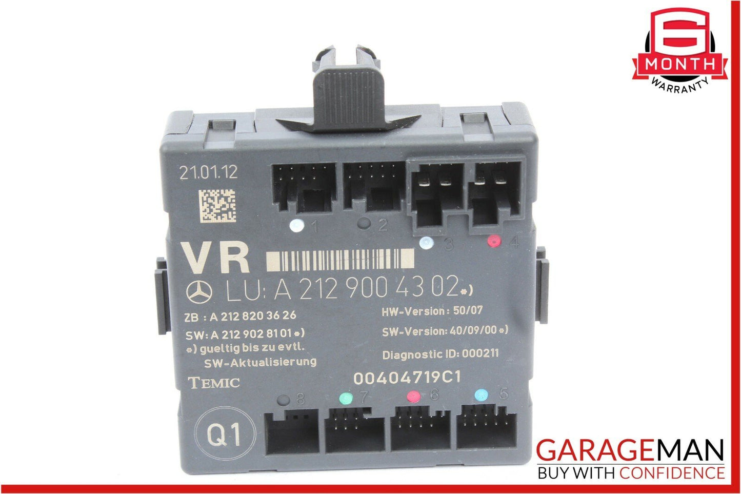 08-14 Mercedes W204 C300 C250 Front Right Passenger Side Door Control Module OEM