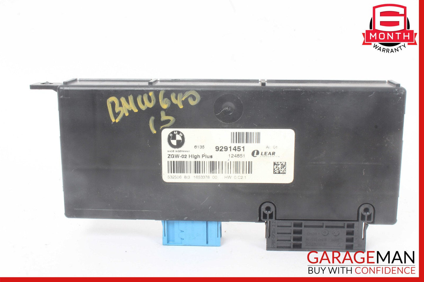 13-19 BMW 640i F06 Central Gateway Computer Control Module Unit OEM