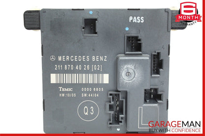 03-09 Mercedes W211 E350 E320 Rear Left Driver Side Door Control Module Unit OEM