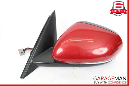 16-20 Jaguar XF Front Left Driver Side Door Rear View Mirror Red OEM