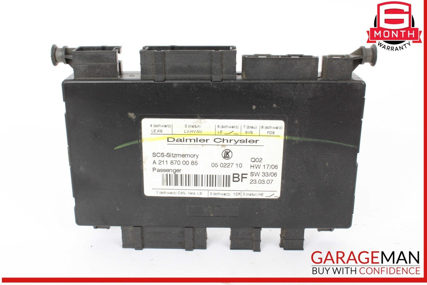 03-12 Mercedes X164 GL450 Front Right Seat Control Module Unit OEM