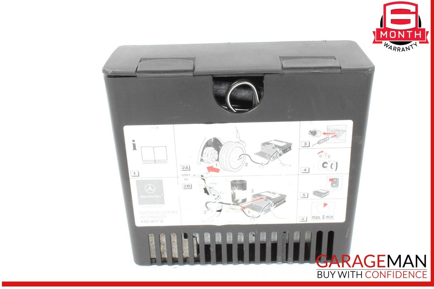 01-12 Mercedes R230 SL500 SLK230 C320 Trunk Spare Tire Air Compressor OEM