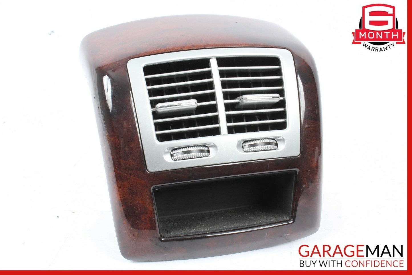 07-13 Mercedes S500 S550 Rear Center Console AC A/C Air Vent Trim Assembly Wood