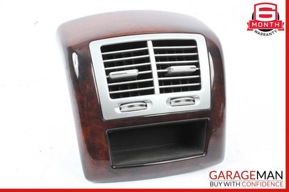 07-13 Mercedes S500 S550 Rear Center Console AC A/C Air Vent Trim Assembly Wood
