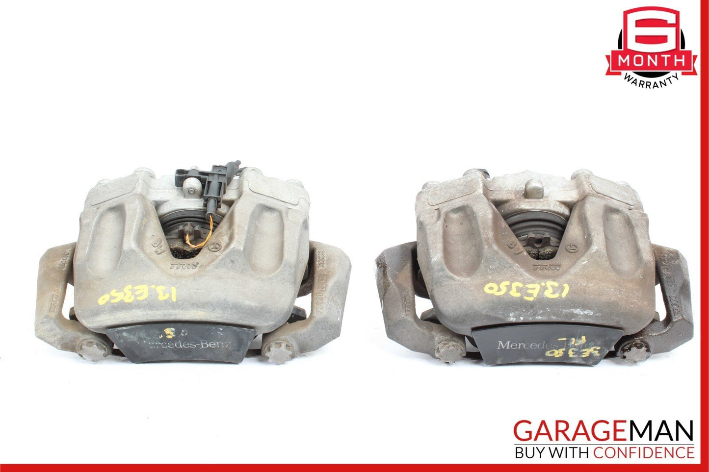 08-18 Mercedes C350 CLS400 E350 Front Brake Calipers Left and Right Set Of 2 Pc