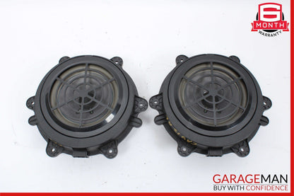 11-18 Porsche Cayenne 958 S Rear Left & Right Side Door Audio Sound Speakers Set