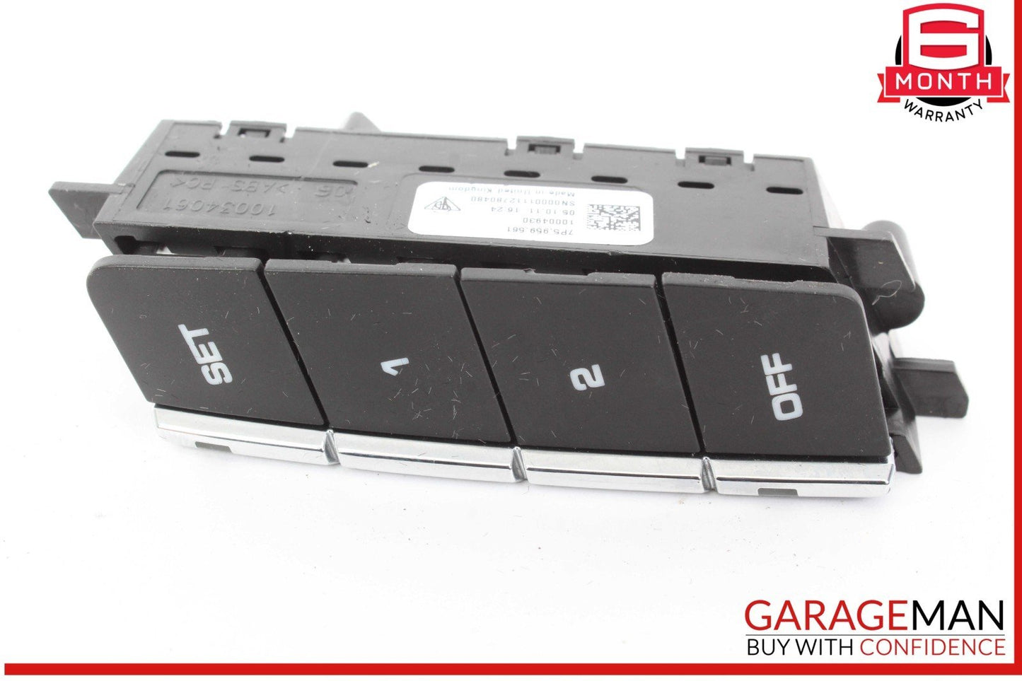 11-16 Porsche Cayenne 958 Front Right Passenger Side Seat Memory Control Switch