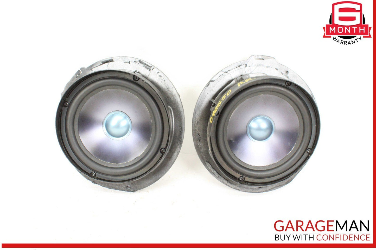 07-09 Mercedes W211 E550 Rear Right & Left Side Door Audio Speakers Set of 2 OEM