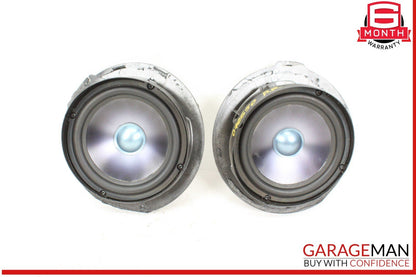 07-09 Mercedes W211 E550 Rear Right & Left Side Door Audio Speakers Set of 2 OEM