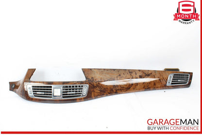 12-18 Mercedes W218 CLS550 Front Dash Trim Bezel Air Vent Cover Assy Walnut OEM