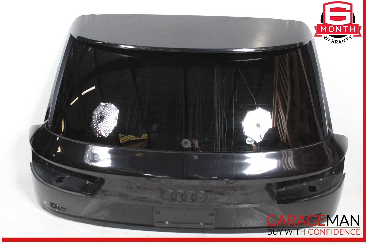 17-19 Audi Q7 Trunk Lid Liftgate Tailgate Hatch Shell Black OEM