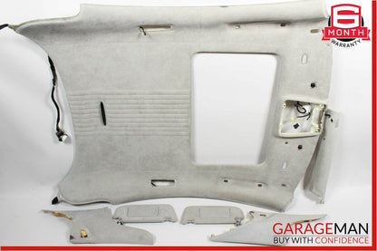 07-10 Mercedes CL600 Roof Headliner Sunshade Pillar Trim Assembly Suede Grey