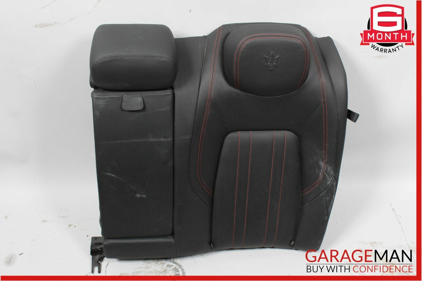 14-17 Maserati Ghibli Rear Left Side Top Upper Seat Cushion Cover Assembly Black