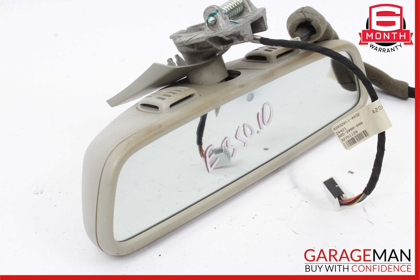 10-16 Mercedes W212 E350 E400 C250 Interior Rear View Mirror Gray 2048104217 OEM