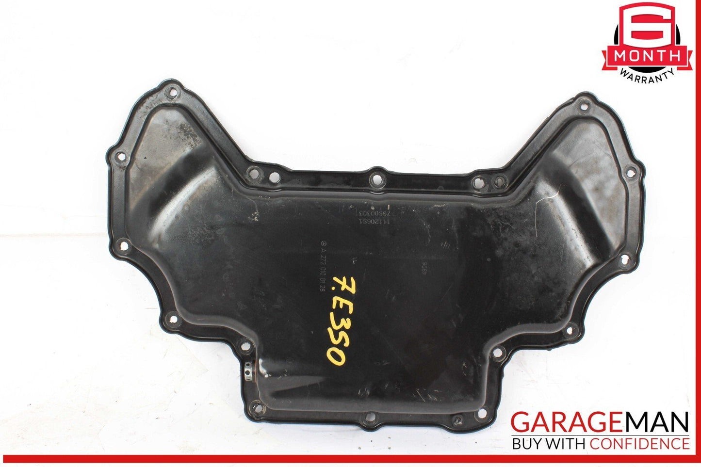 05-11 Mercedes W211 E350 CLK350 Engine Upper Oil Sump Baffle Pan 2720140802 OEM