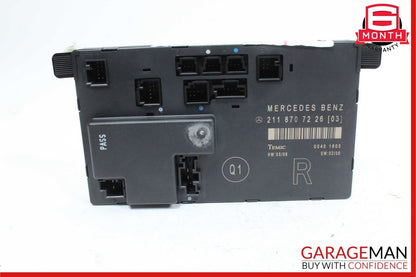 03-09 Mercedes W211 E550 E350 E320 Front Right Side Door Control Module Unit