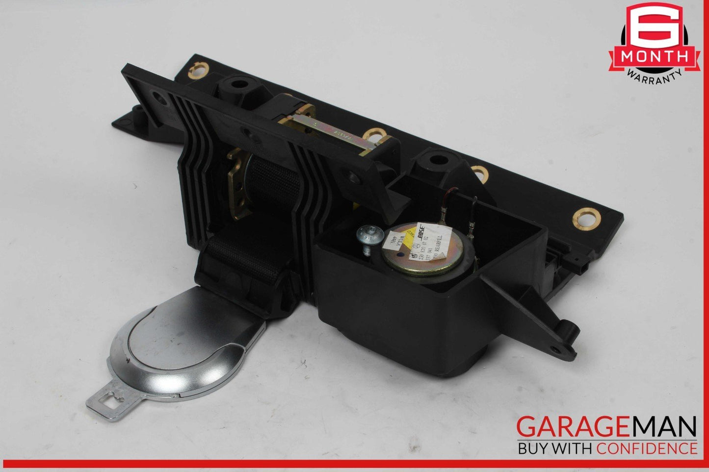 03-08 Mercedes R230 SL500 Rear Right Seat Belt Retractor Luggage w/ Speaker OEM