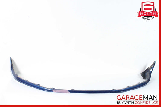 17-19 Porsche 911 Turbo S Front Lower Bumper Lid Cover Trim Panel Blue OEM